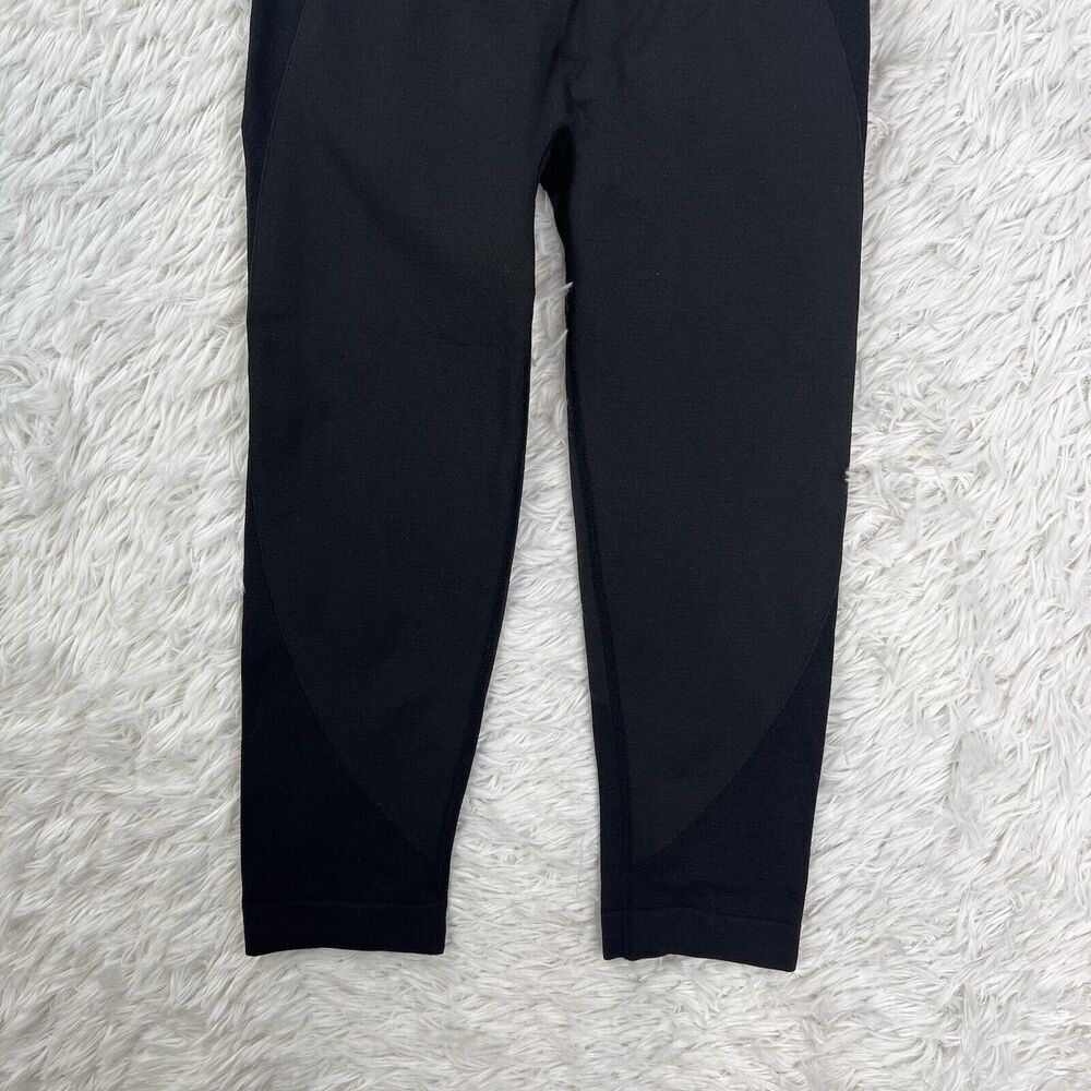 Gymshark Flex Leggings Gray/Black/Charcoal Womens Training Gym 3/4 Size Small - Picture 4 of 8